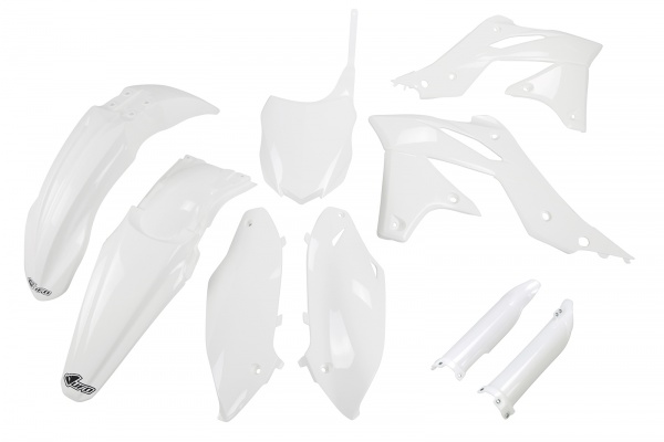 Full Plastic Kit white for Kawasaki KX 250 F (2013-16)
